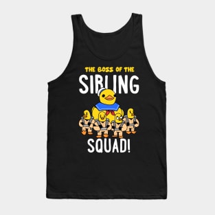 Eldest is the boss of the sibling squad Tank Top